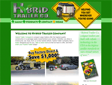 Tablet Screenshot of hybridtrailerco.com